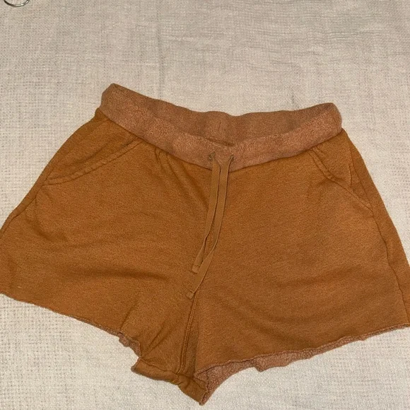dark orange Free People shorts NWOT - Picture 2 of 6